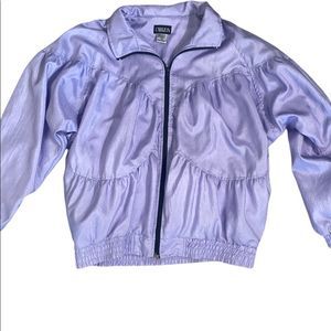 Vintage 80s Like New Purple Cabazon Lined Zip Up Spring Jacket Size Large